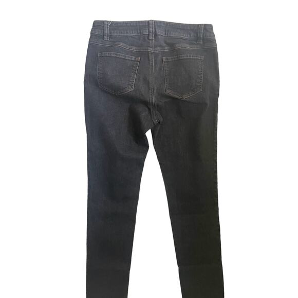 CAbI Women Jeans 8 Black Skinny Leg Stretch Streetwear Y2K Sustainable Denim - Picture 5 of 14